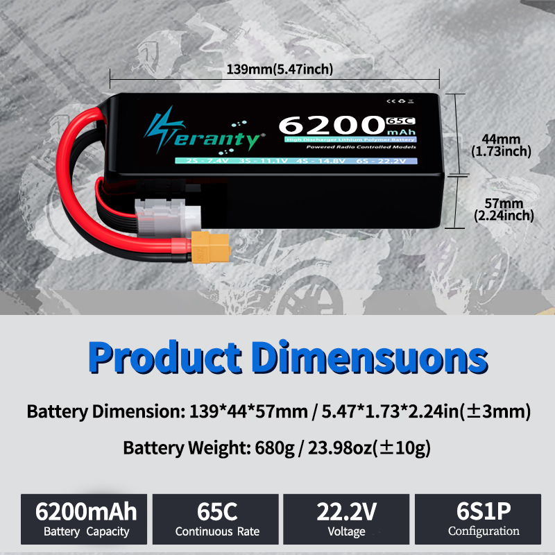 بطارية ليثيوم بوليمر TERANTY 6 - مراجعة Drone Battery Plate وسعره